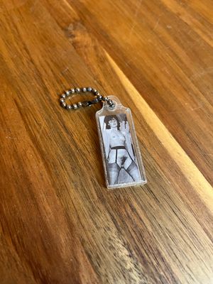 Nude Pinup Luggage Tag Keychain