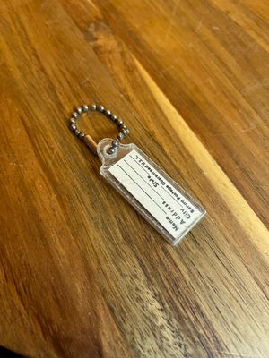 Nude Pinup Luggage Tag Keychain