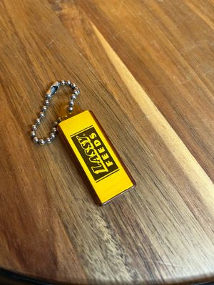 Lassy Feeds Pinup Keychain