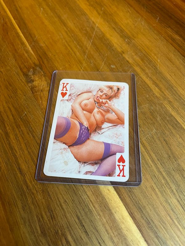 NSFW King Of Hearts Pinup Card