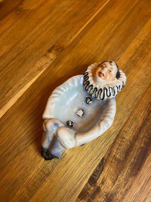 Acrobat Clown Ceramic Ashtray