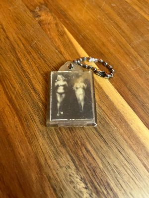 Metal Culvert Lenticular Pinup Keychain
