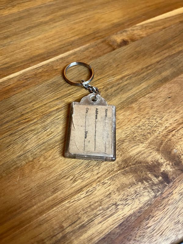 Lenticular Pinup Luggage Tag Keychain