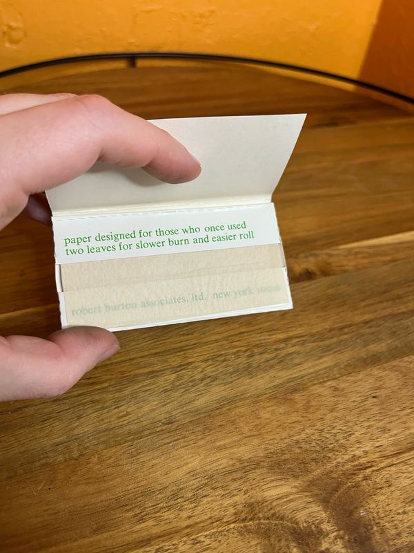 Circa 1976 E-Z Wider Double Width Hemp Rolling Paper