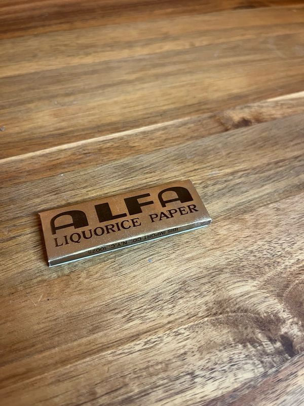 Circa 1976 Alfa Liquorice Rolling Papers