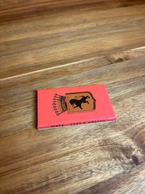 Circa 1976 Red Papier Ambre Gaston D’Argy Paris French Rolling Papers