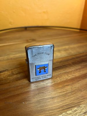 Tae Moon Club Officers Open Mess Kimpo Korea Mandarin Lounge Vulcan Brand Military Flip Top Lighter