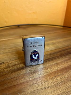 Riviera Service Club KMAG Detachment R Taegu Korea Military Flip Top Lighter