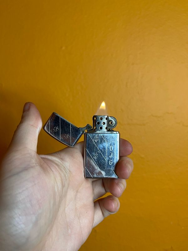 1960 Customized ‘DJG’ Zippo Slim Lighter