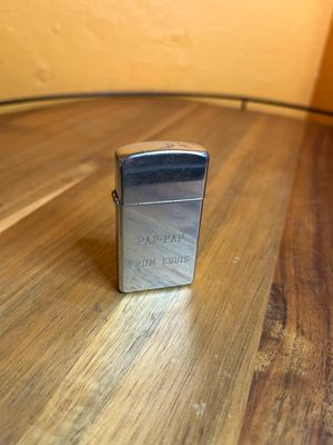 1965 Customized ‘Pap Pap From Eddie’ Zippo Slim Lighter