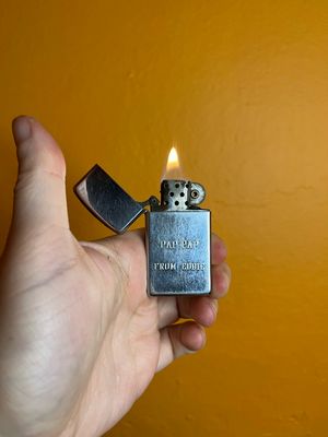1965 Customized ‘Pap Pap From Eddie’ Zippo Slim Lighter