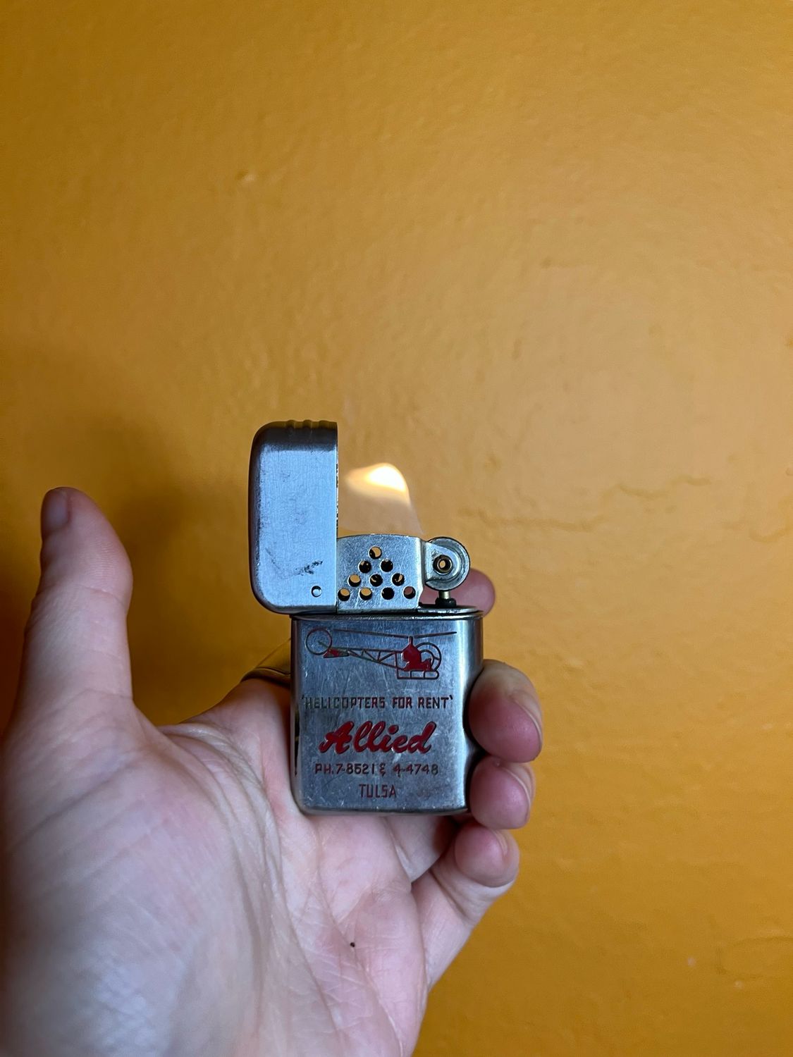 Allied Tulsa Helicopters For Rent Flip Top Lighter