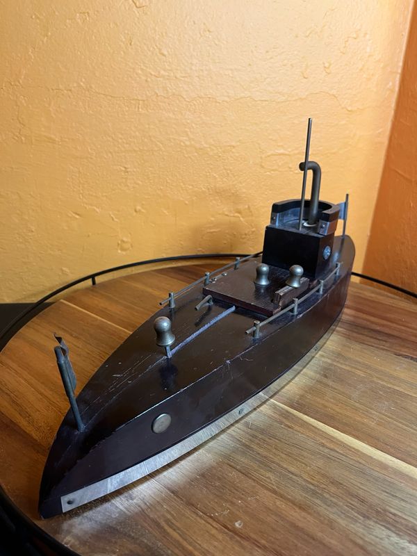 Number 18 Wooden Ship Cigarette Dispenser