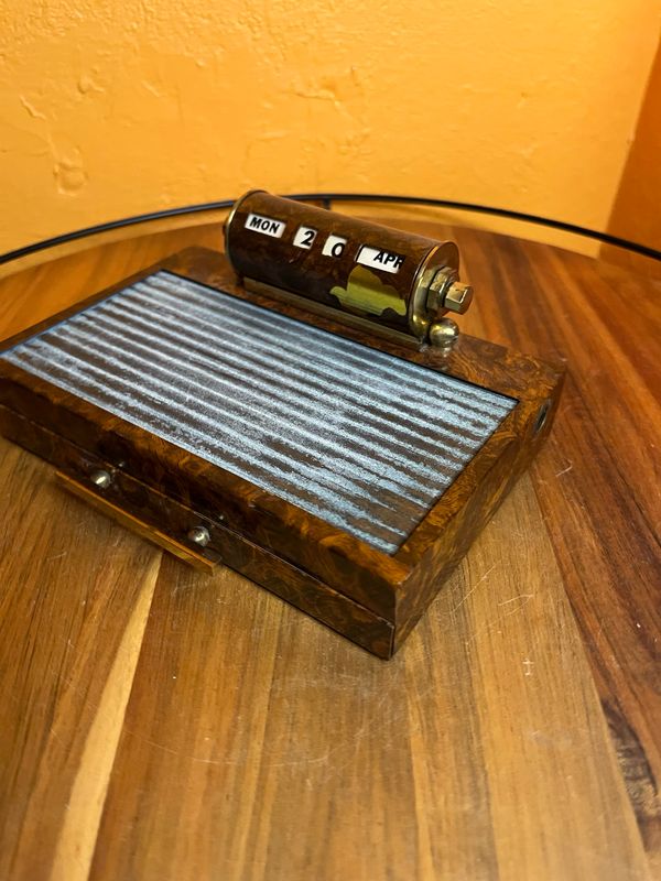 Desk Mate Calendar Cigarette Dispenser With Paper Drawer