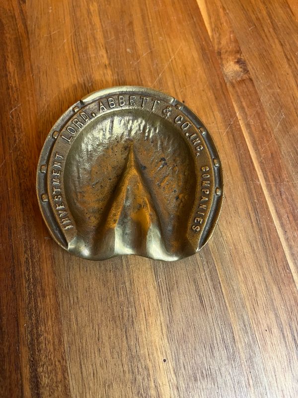 Lord Abbett &amp; Co Investment Companies Horse Hoof Ashtray