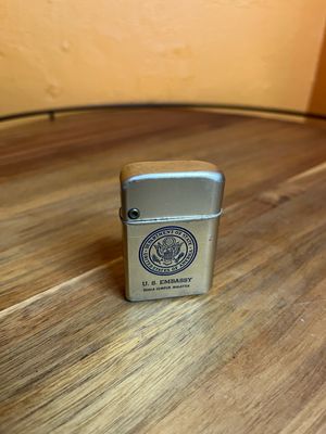 US Embassy Kuala Lumpur Malaysia Storm Master Military Flip Top Lighter