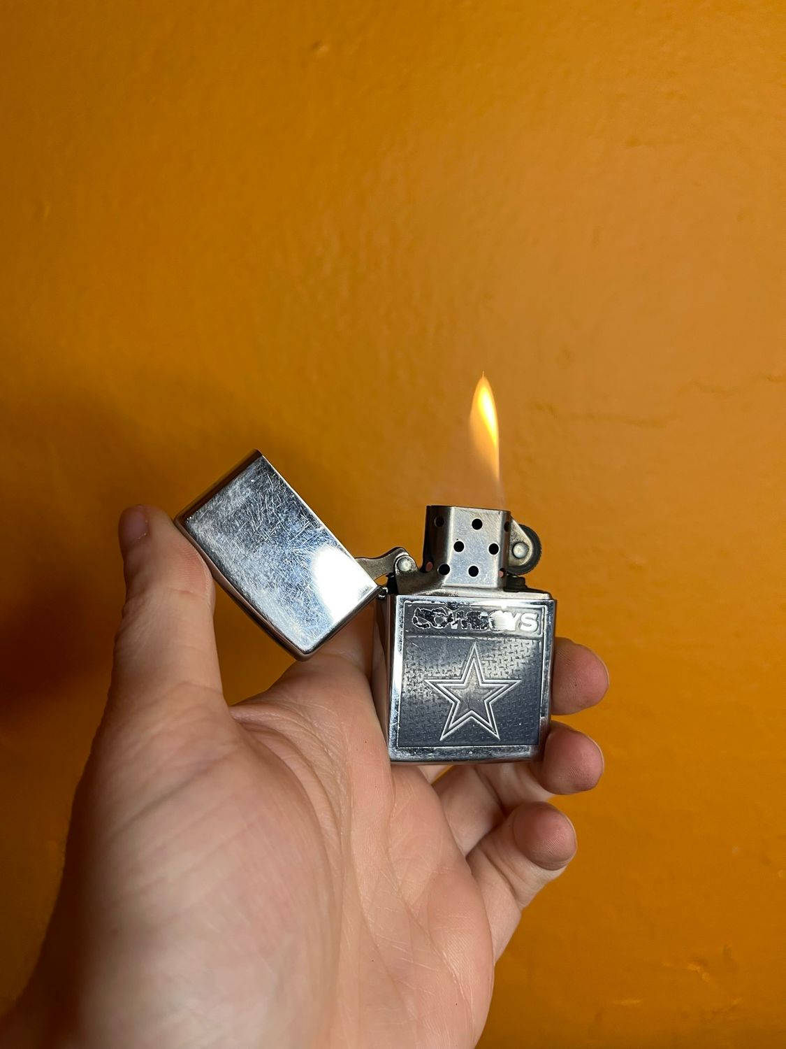 2008 Worn Dallas Cowboys Zippo Lighter