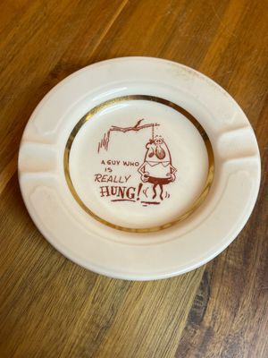 Guy Who’s Really Hung Dark Humor Ashtray
