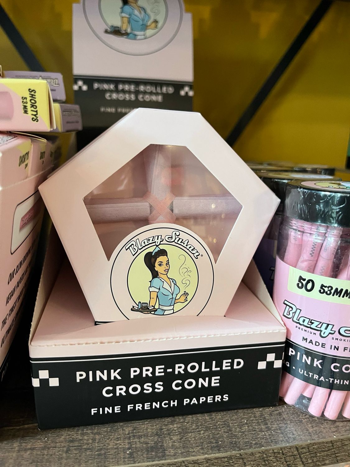 Blazy Susan Pink Cross Cone