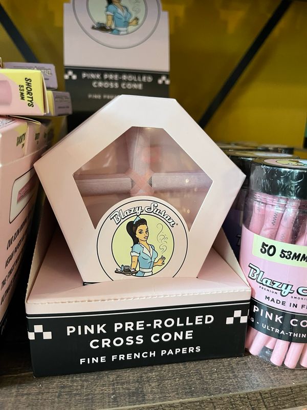 Blazy Susan Pink Cross Cone