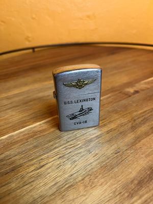 USS Lexington CVA-16 Military Flip Top Lighter