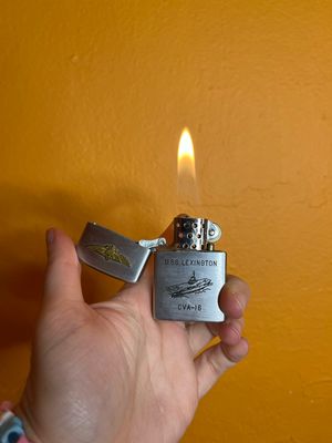 USS Lexington CVA-16 Military Flip Top Lighter