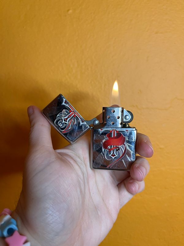 2013 Ribbon Cross Zippo Lighter