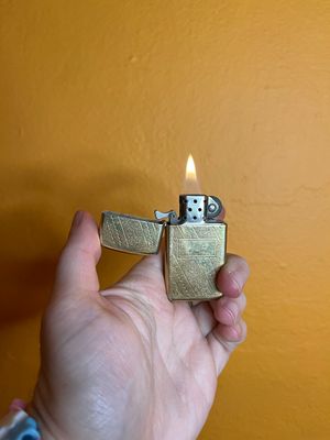1983 Customized ‘LC Love Glenna’ Golden Zippo Slim Lighter
