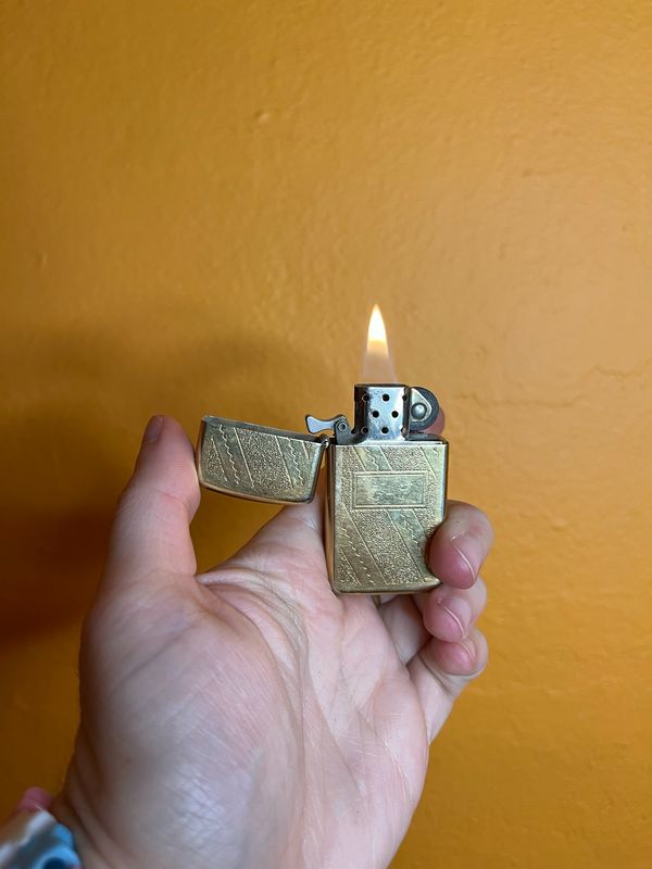 1983 Customized ‘LC Love Glenna’ Golde Zippo Slim Lighter