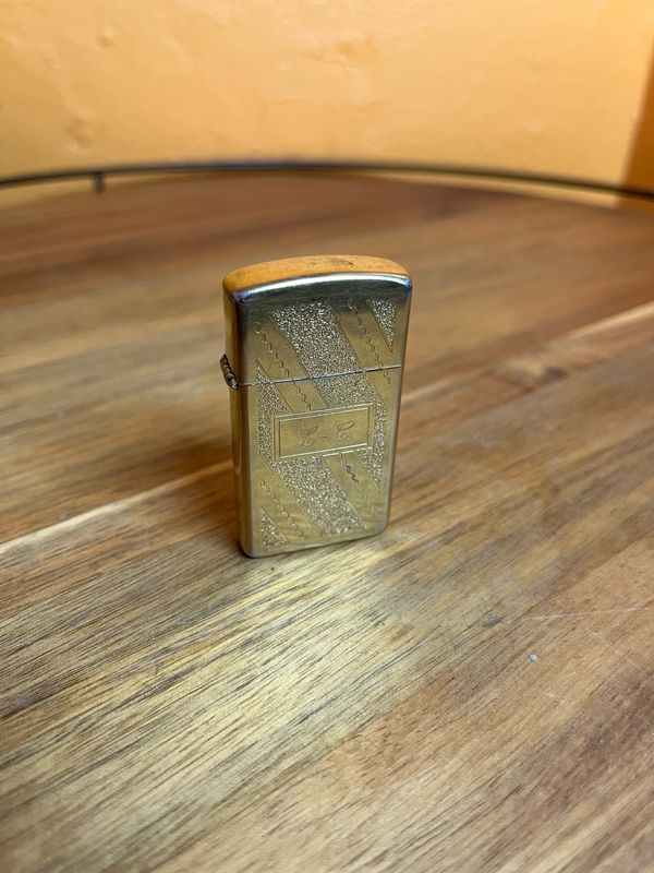 1983 Customized ‘LC Love Glenna’ Golden Zippo Slim Lighter