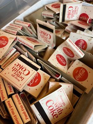 Pre-1978 Coca Cola Things Go Better With Coke Front Strike Matchbook