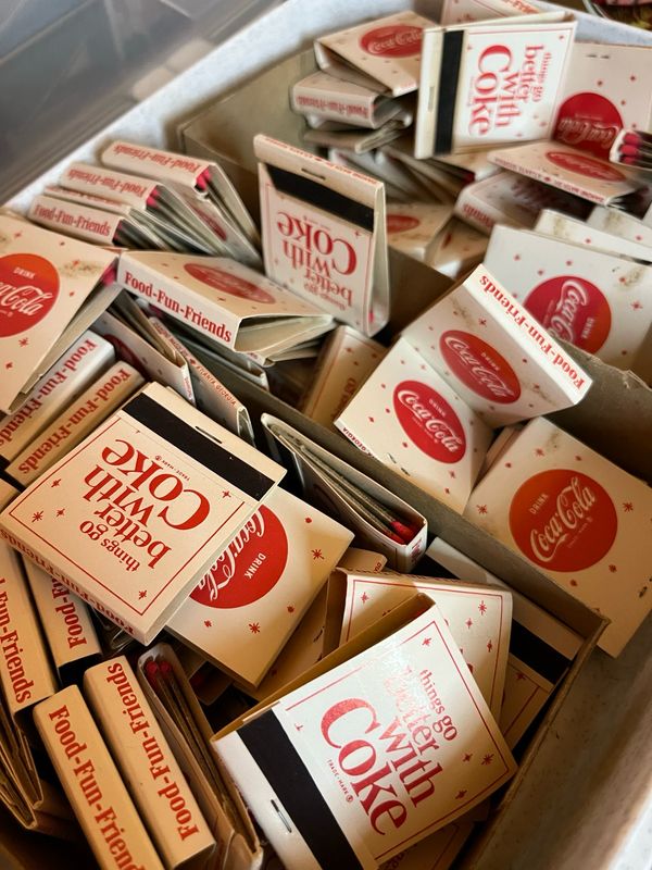 Pre-1978 Coca Cola Things Go Better With Coke Front Strike Matchbook