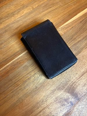 Black Leather Cigarette Carton Case