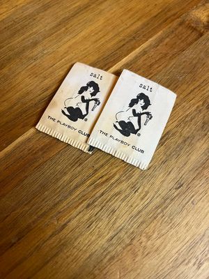 Two Original Playboy Club Salt Packets