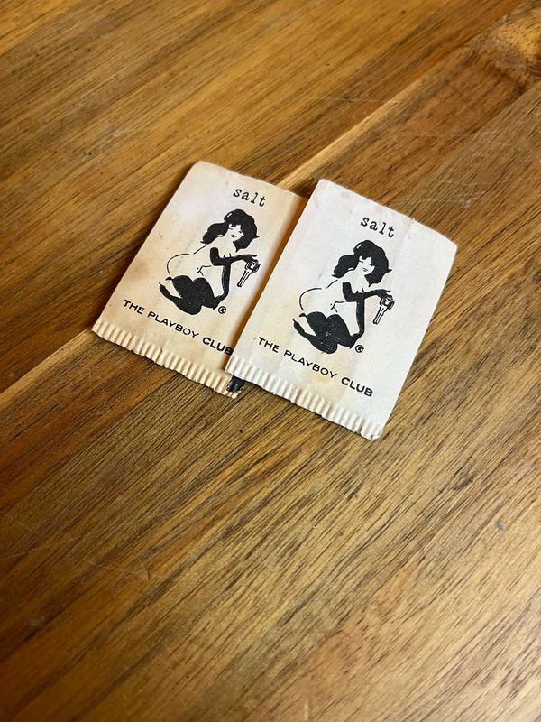 Two Original Playboy Club Salt Packets