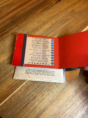 Merry Christmas Jumbo Front Strike Feature Matchbook