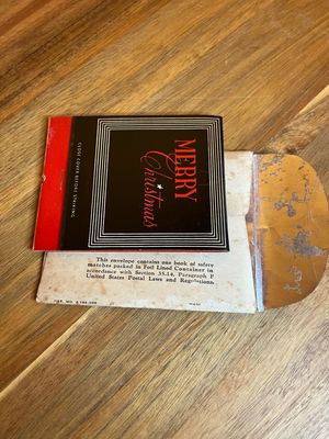 Merry Christmas Jumbo Front Strike Feature Matchbook