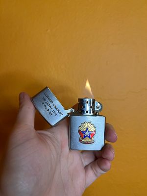 HQ &amp; Co A 71st Maint Bn Zirndorf Germany Mobile Repair Military Flip Top Lighter