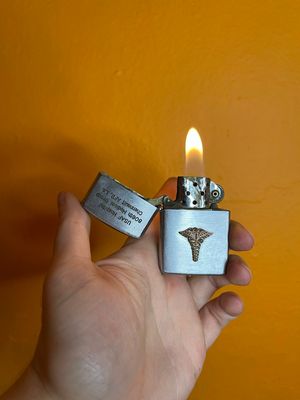 USAF Hospital 806th Medical Group Chennault AFB LA Military Flip Top Lighter