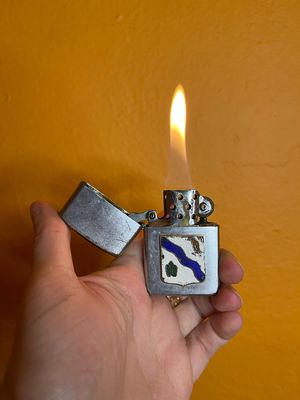 Hq &amp; Hq Company 145th Infantry Regiment 37th Infantry Division Camp Breckinridge KY Military Flip Top Lighter