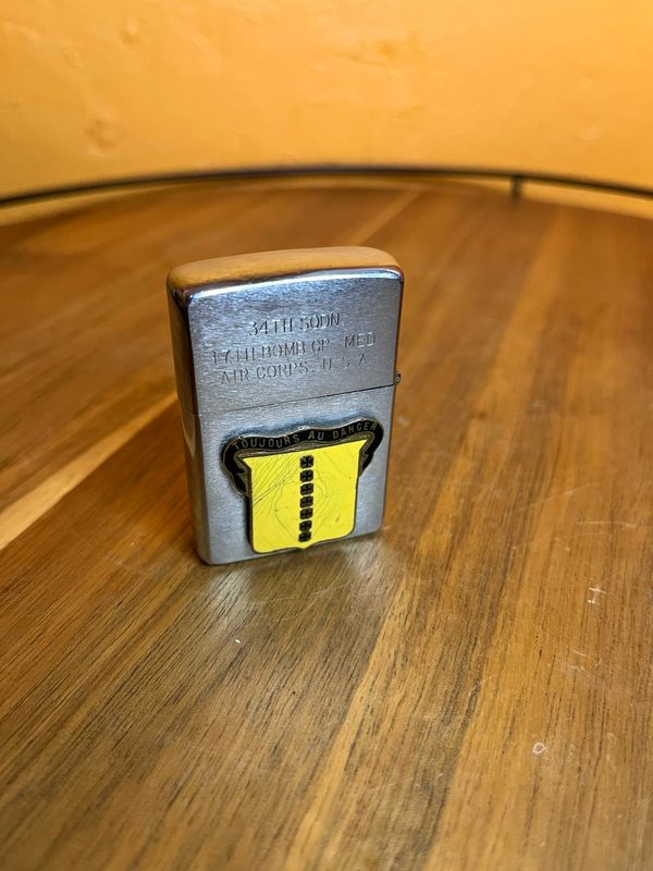 1969 Customized ‘GLD’ 34th Sqdn 17th Bomb Cp Med Air Corps USA Military Zippo Lighter