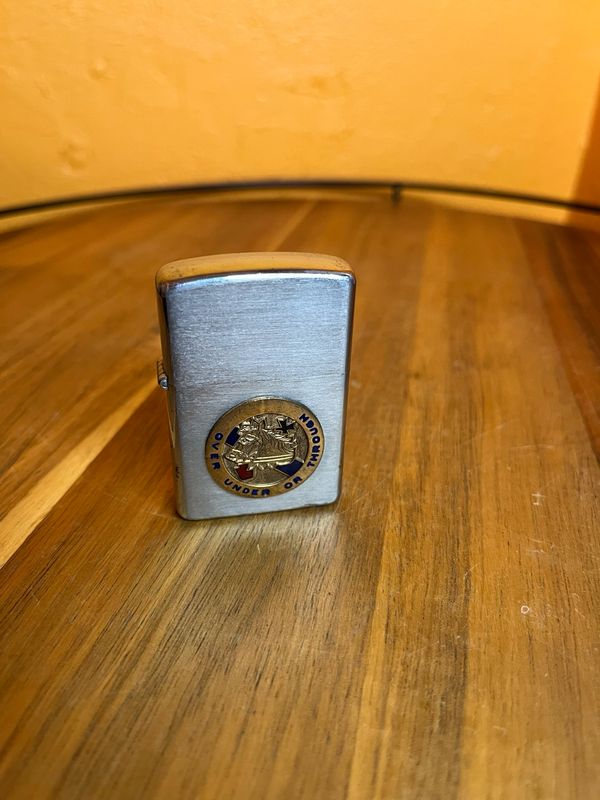 Tank Company 2nd Battalion 104th Armored Cavalry York PA Over Under Or Through Vulcan Military Flip Top Lighter