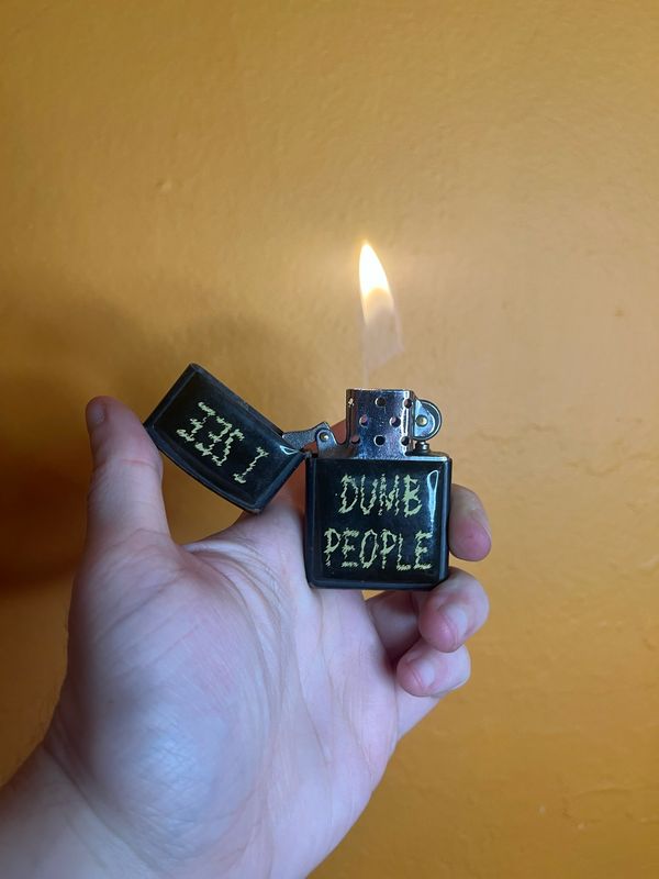 I See Dumb People Flip Top Lighter