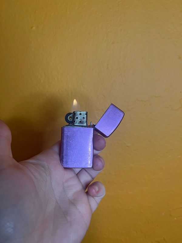 Pink Slim Storm King Flip Top Lighter