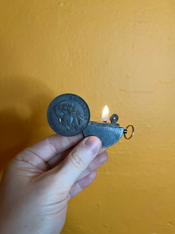 Napoleon III Replica Coin Keychain Lighter