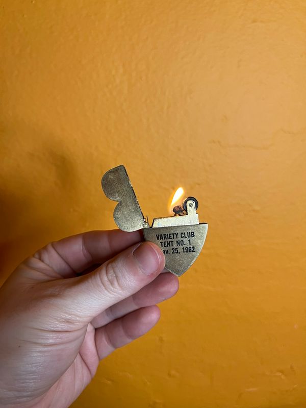Variety Club Tent No1 November 25 1962 Heart Shaped Lighter