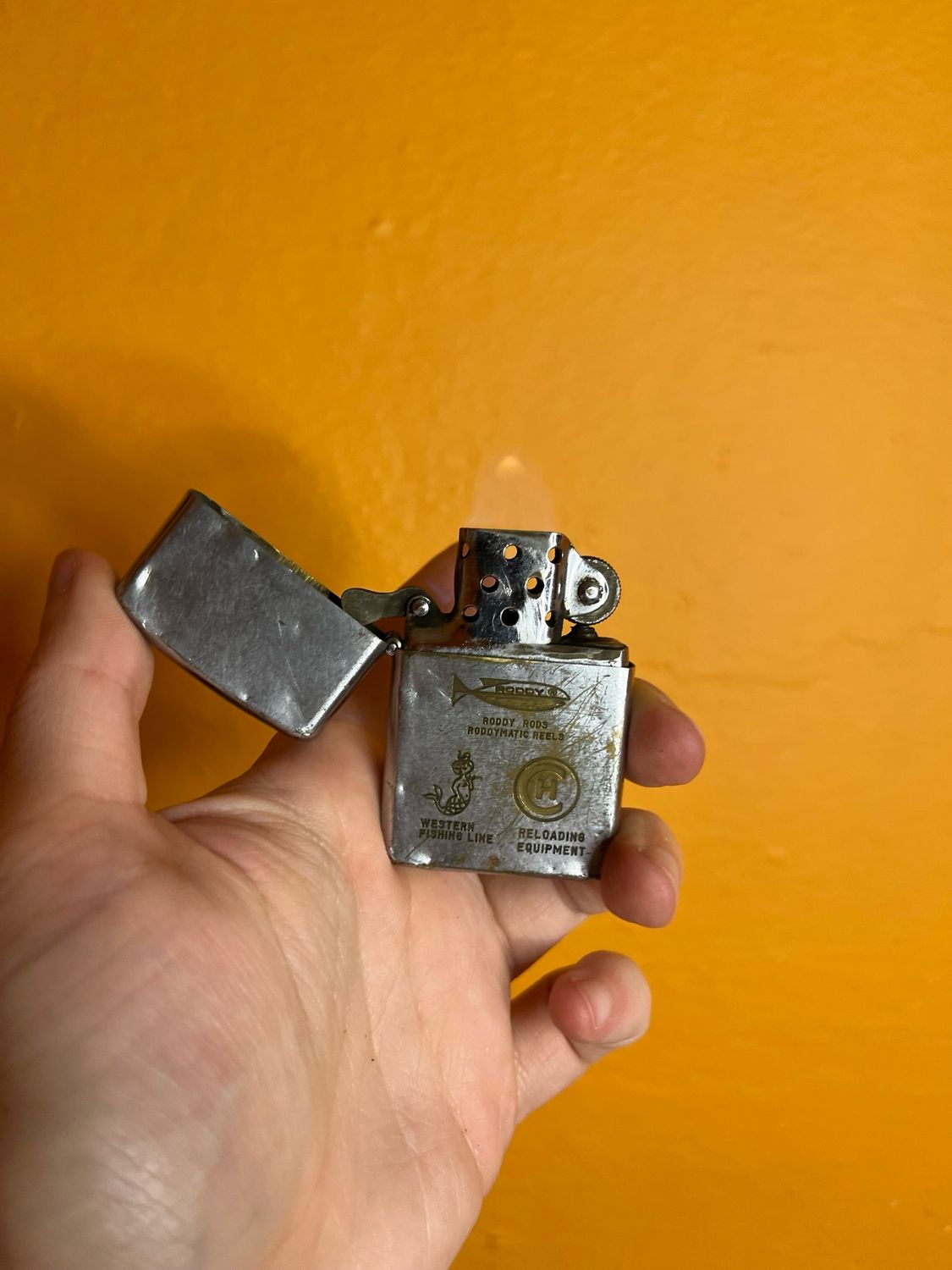 Fishing Related Companies Flip Top Lighter