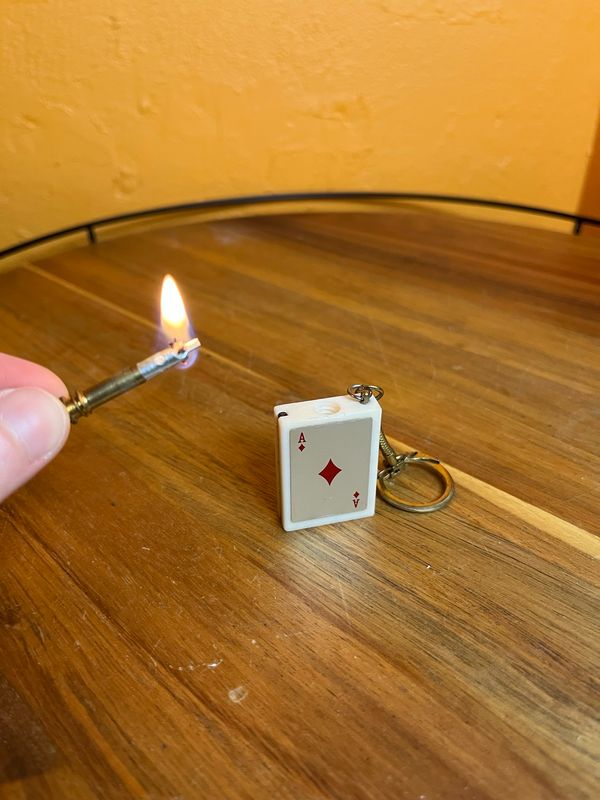 Ace Of Diamonds Keychain Permanent Match