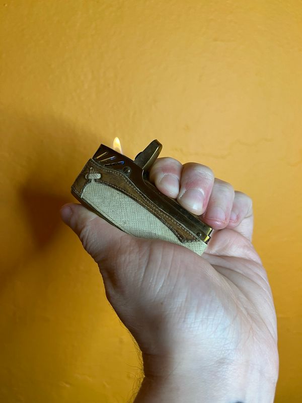 Leather Wrap Long Lighter