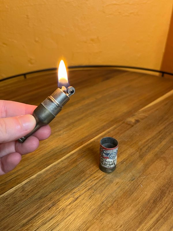 Flaking Budweiser Beer Bottle Lighter